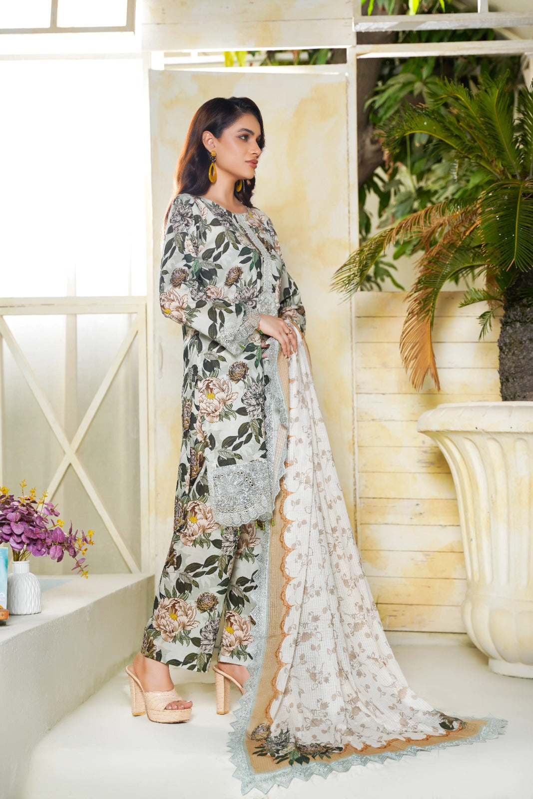 Dastoor By Anaya Noor Digital Printed Cambric With Patches 3-PC