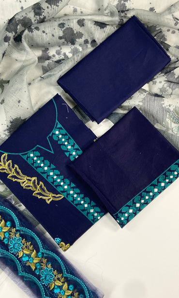 Charizma Embroidered Lawn 3PC