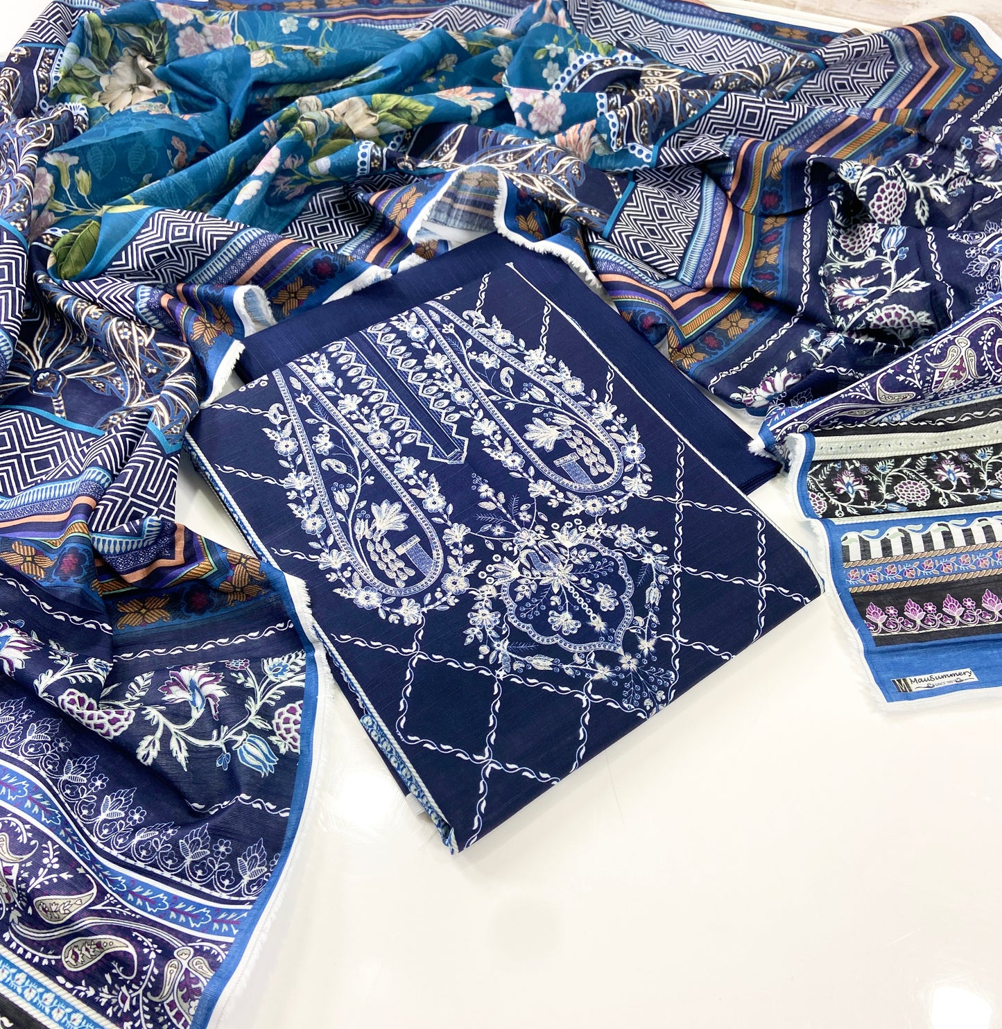Mausummery Digital Printed Khaddar 3PC