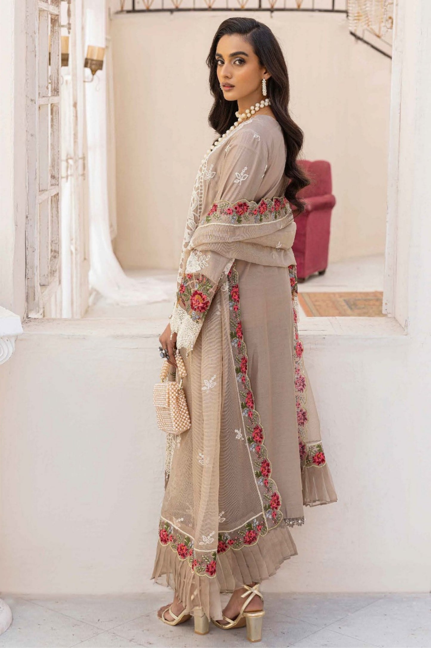 Zebaish By Adans Libas Embroidered Lawn 3PC