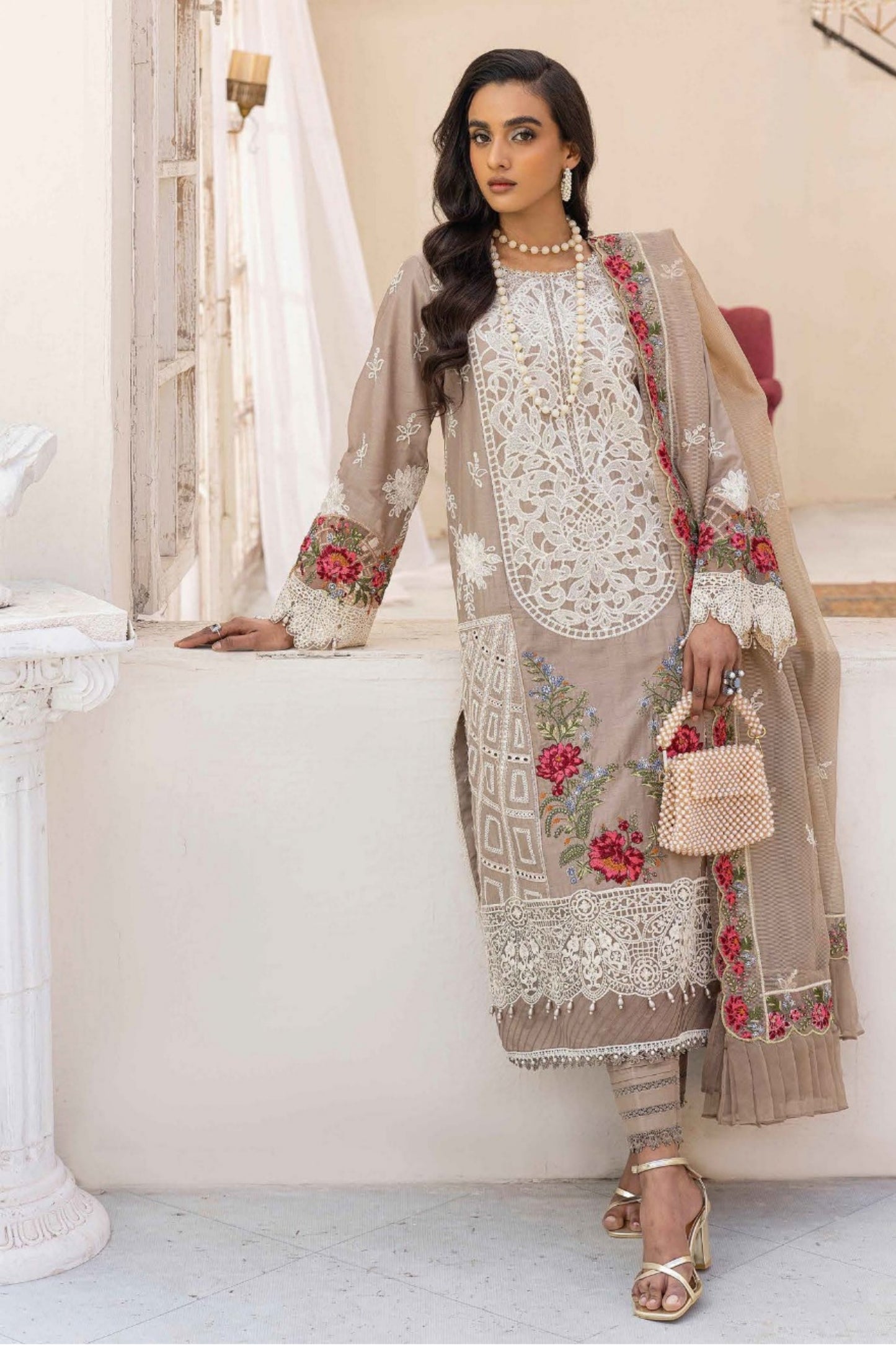 Zebaish By Adans Libas Embroidered Lawn 3PC
