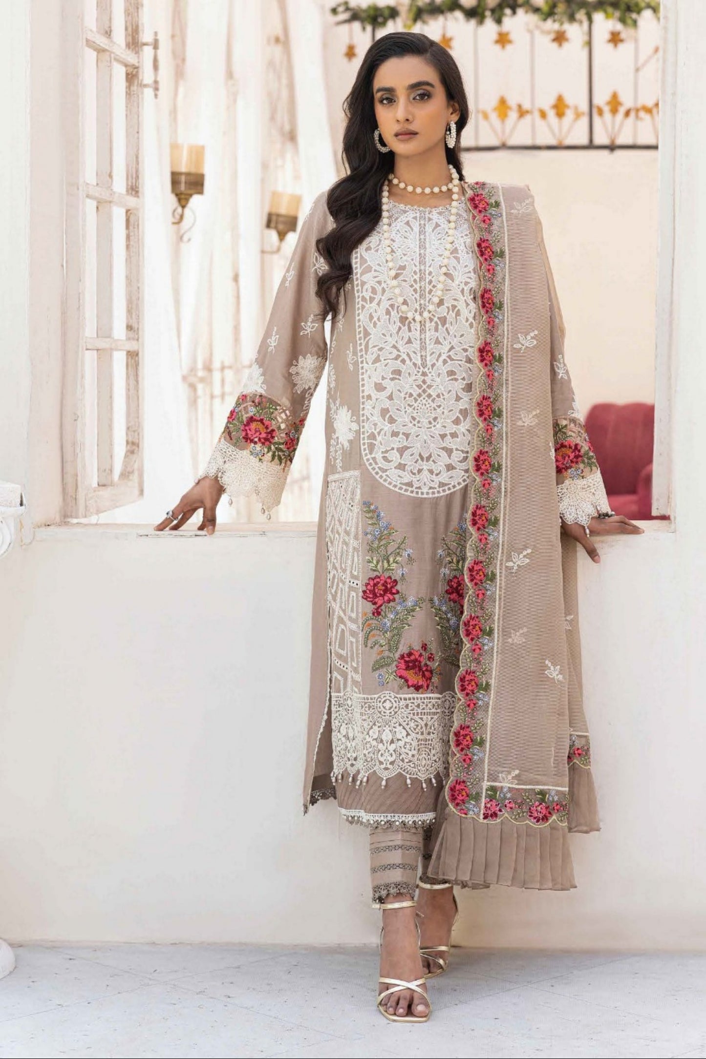 Zebaish By Adans Libas Embroidered Lawn 3PC