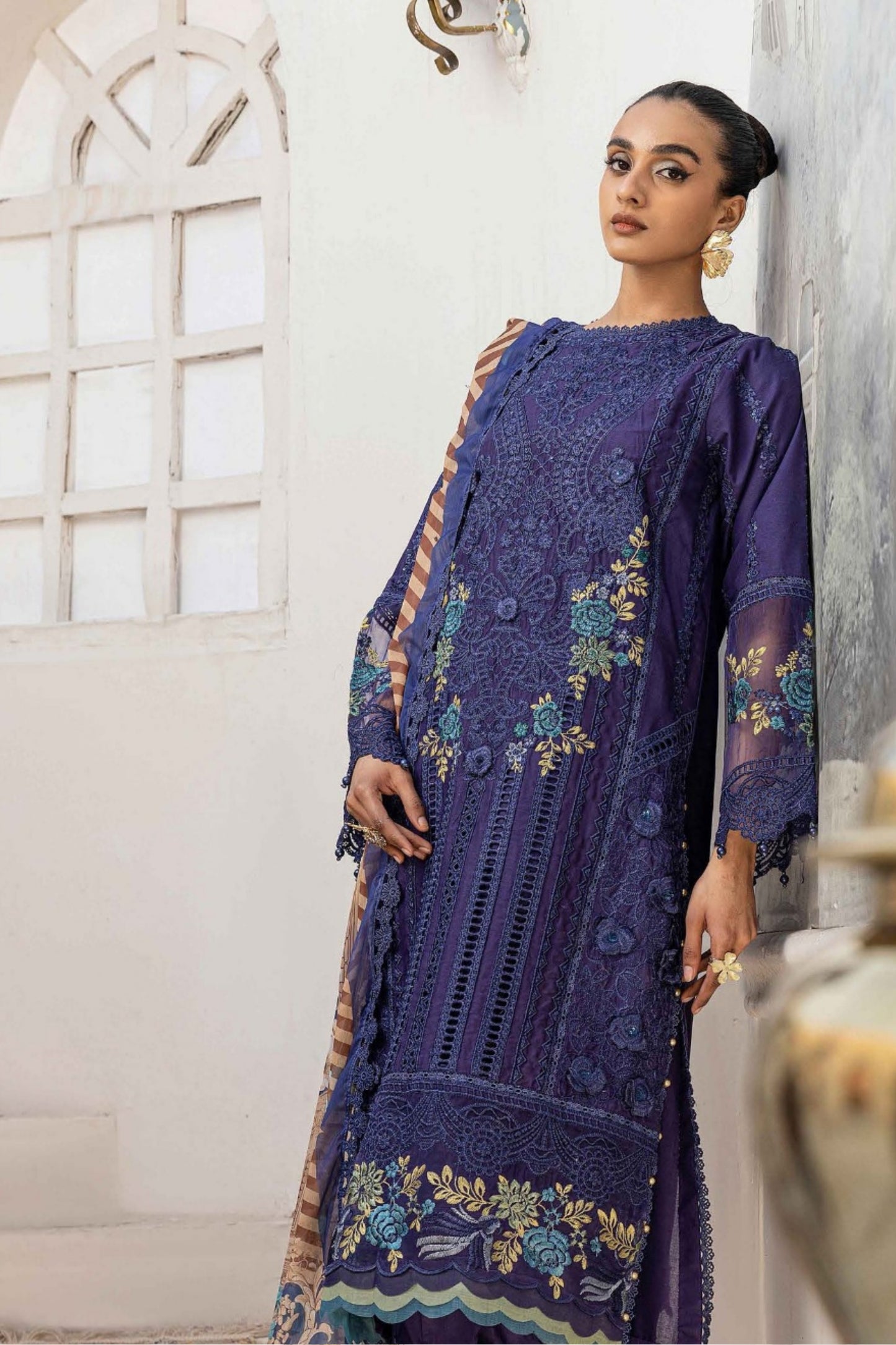 Zebaish By Adans Libas Embroidered Lawn 3PC