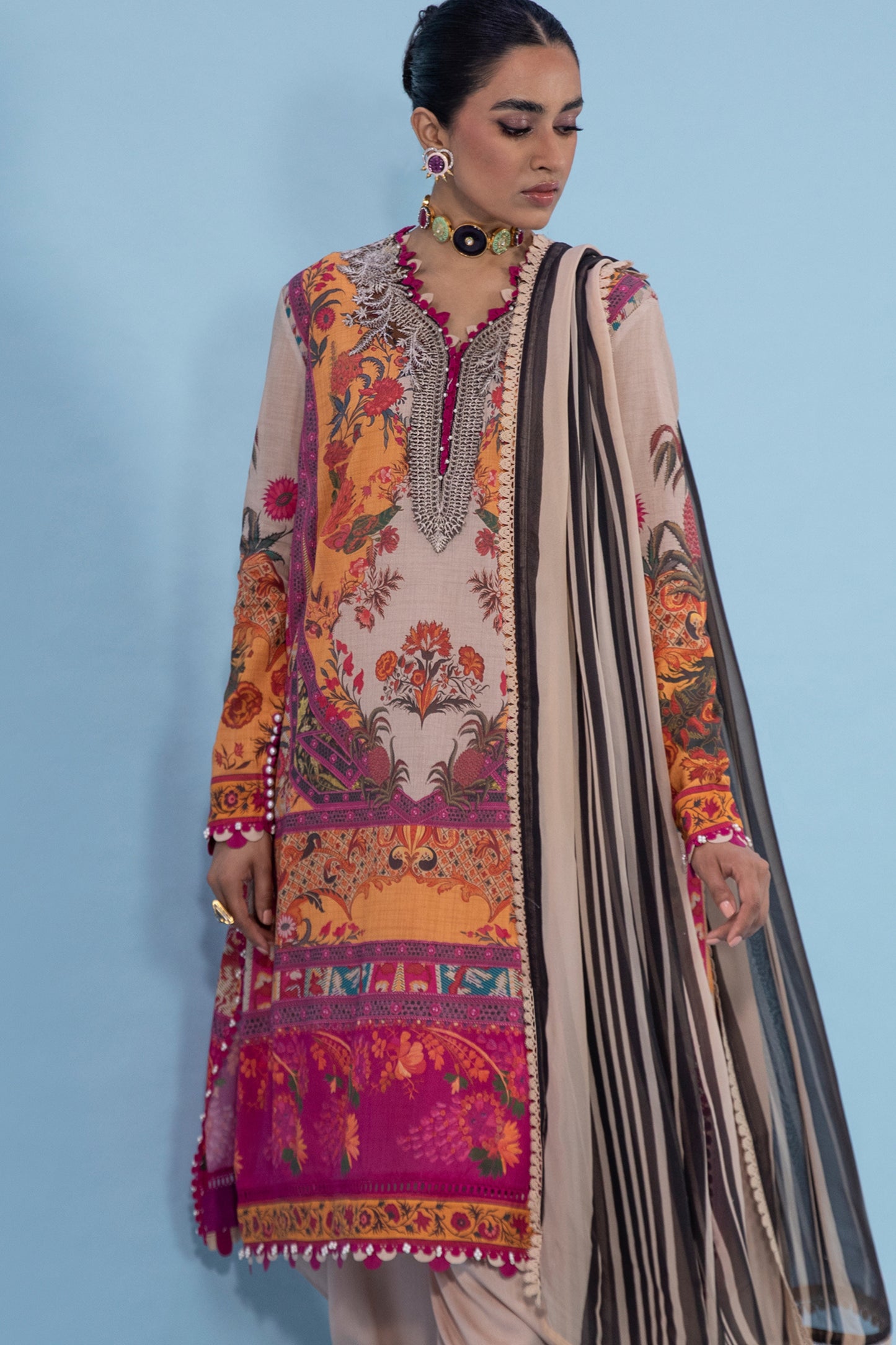 Sana Safinaz Digital Printed Lawn 3PC
