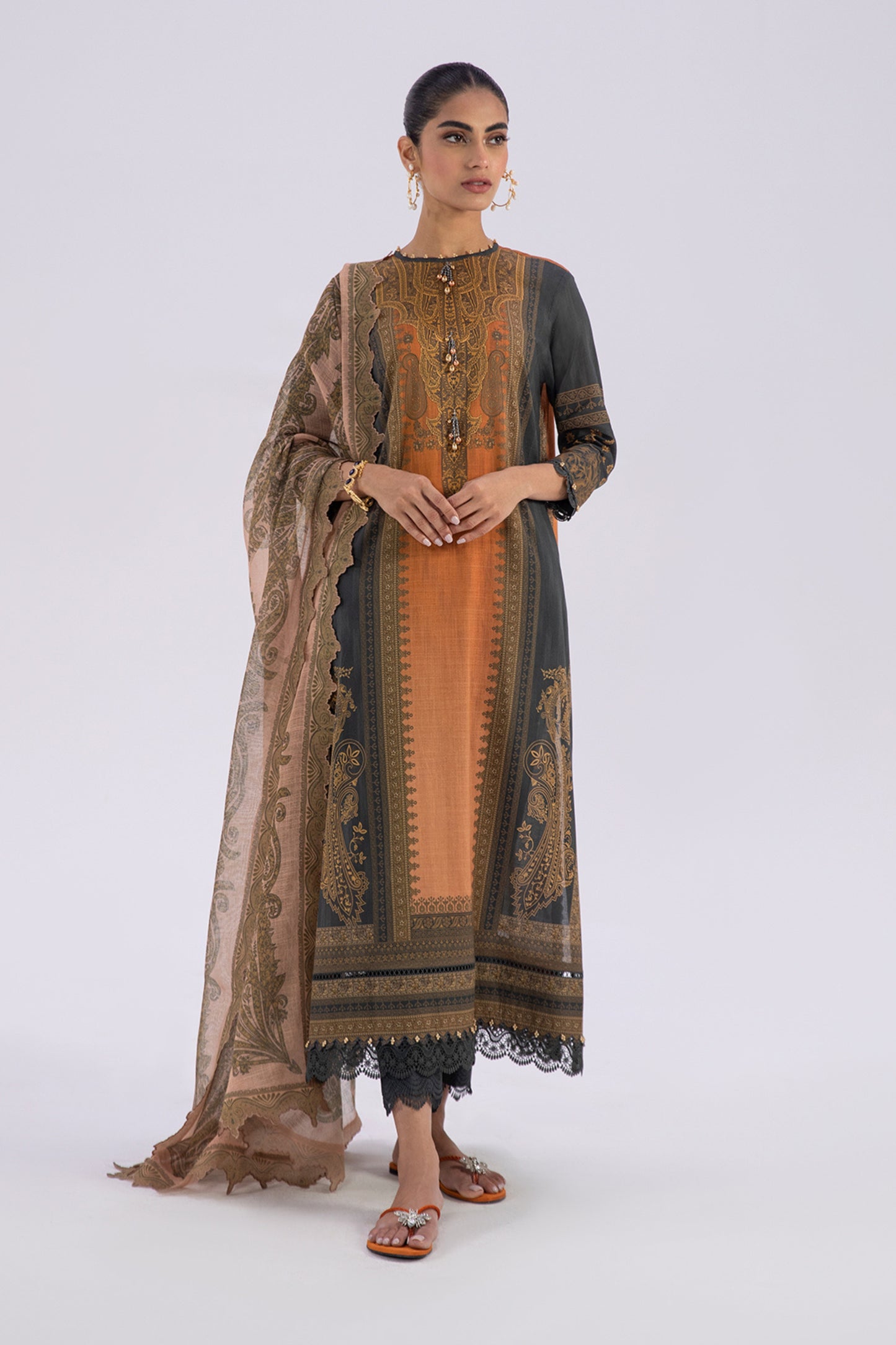 Sana Safinaz Digital Printed Lawn 3PC
