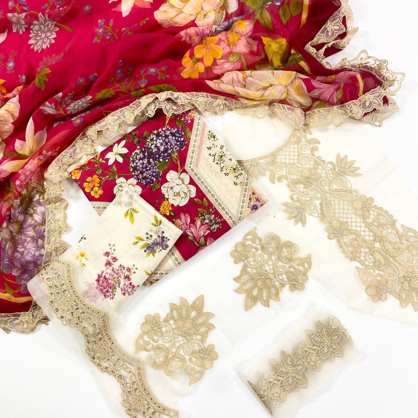 Maria B Emb Luxury Lawn 3PC