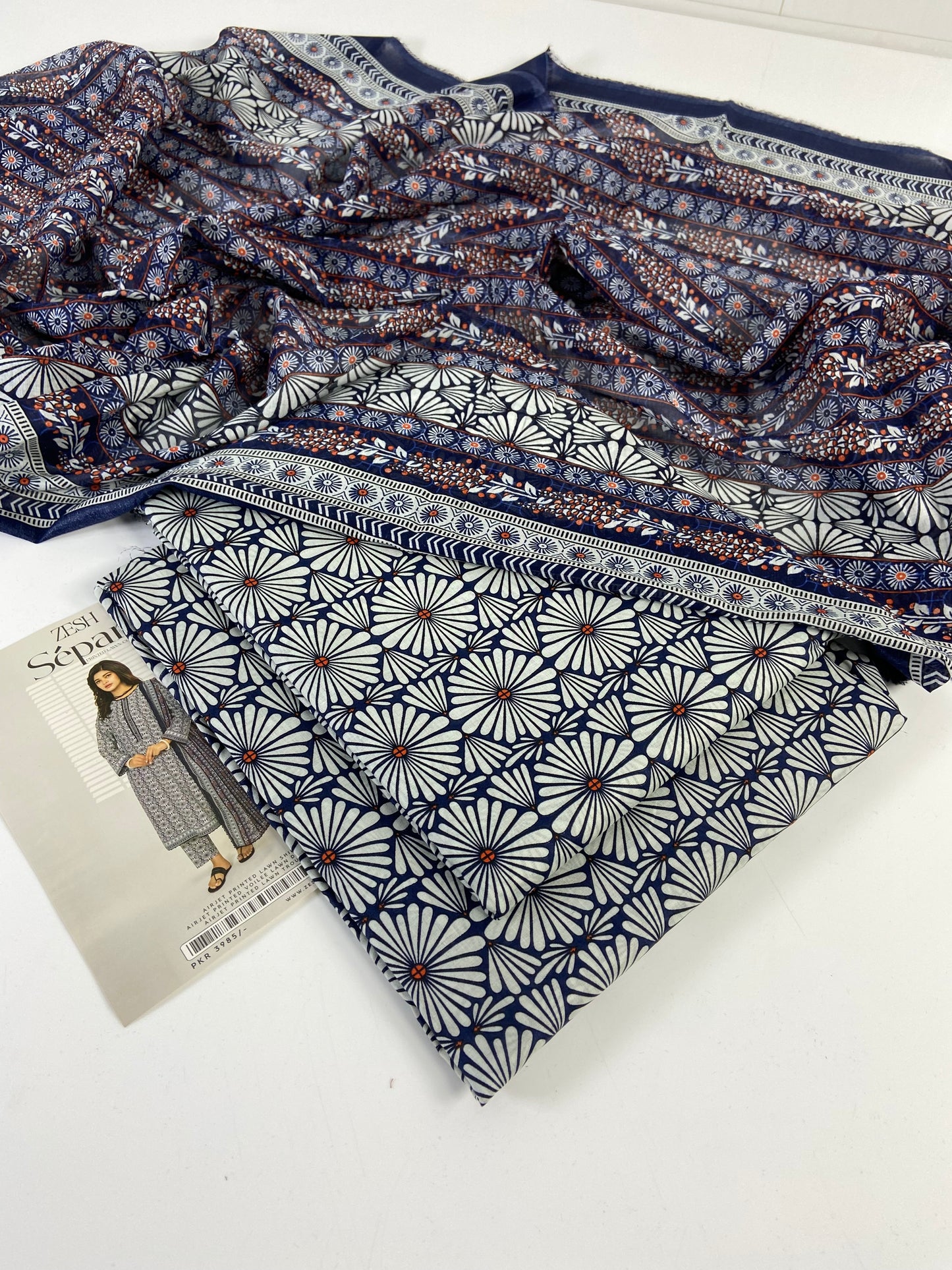 Zesh Printed lawn 3-PC