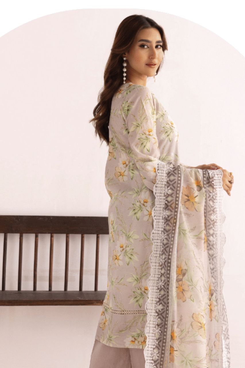 Motifz Zohra Embroidered Lawn 3PC