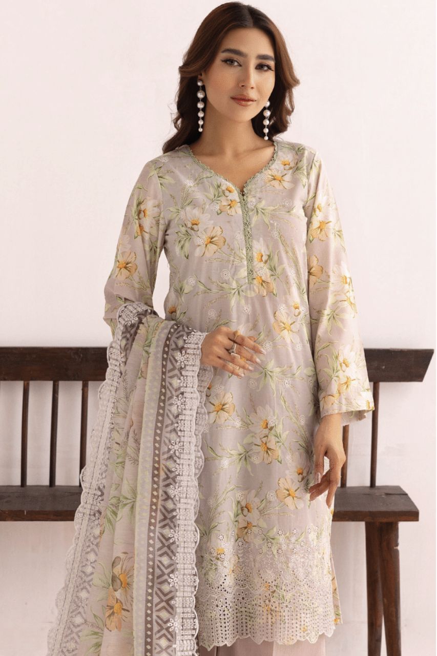Motifz Zohra Embroidered Lawn 3PC