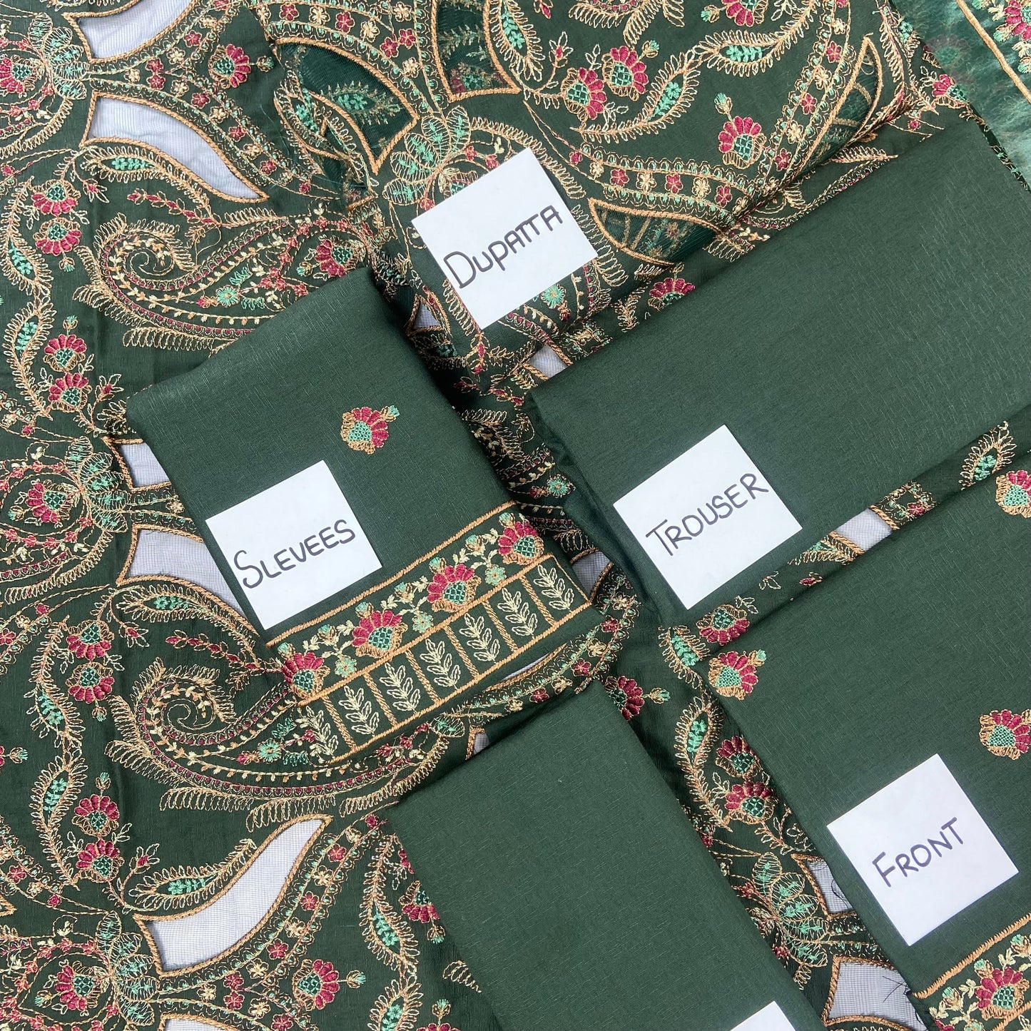 Bareeze Heavy Embroidered Karandi With Aplic Work 3-PC