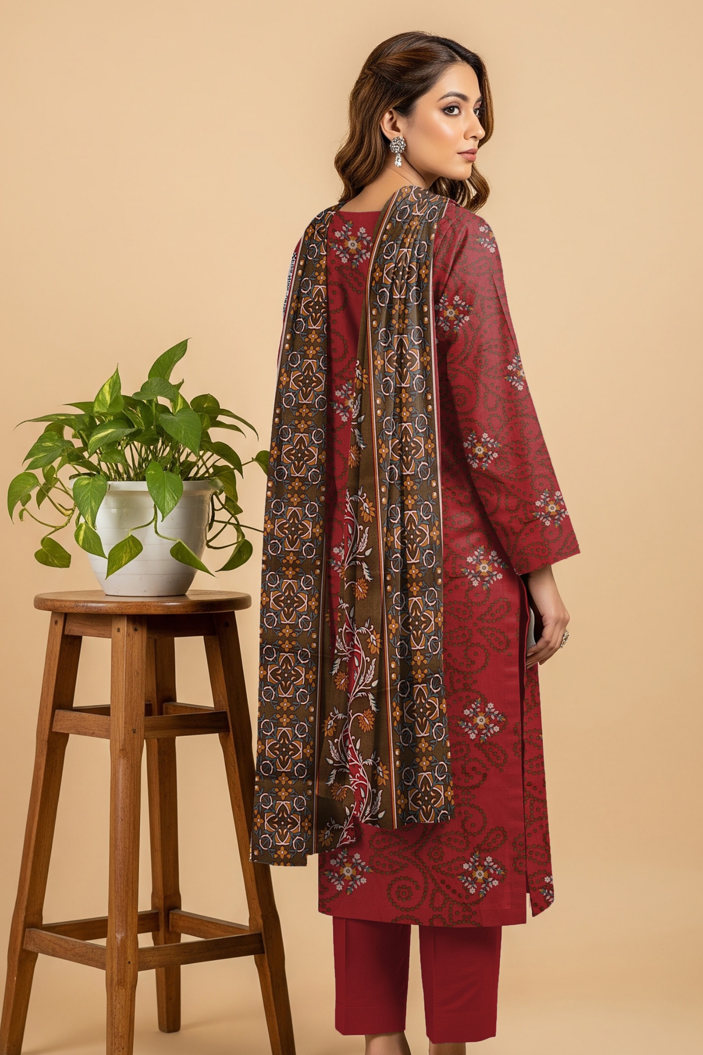 Noor By Fiza Noor Printed Wool 3PC