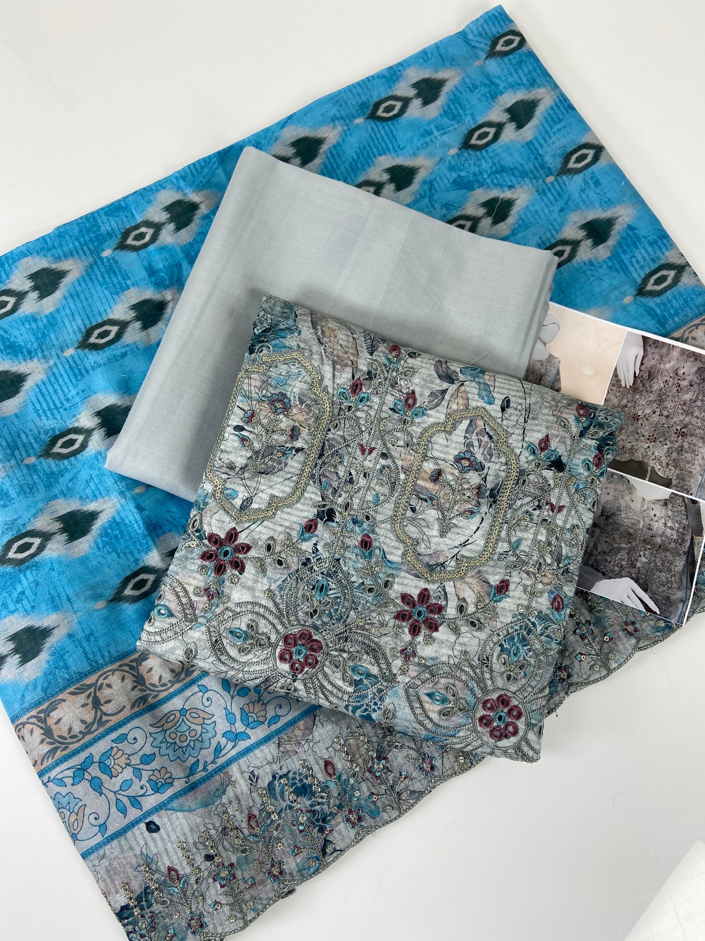 Almeerah Emb Lawn With Cutwork 3-PC