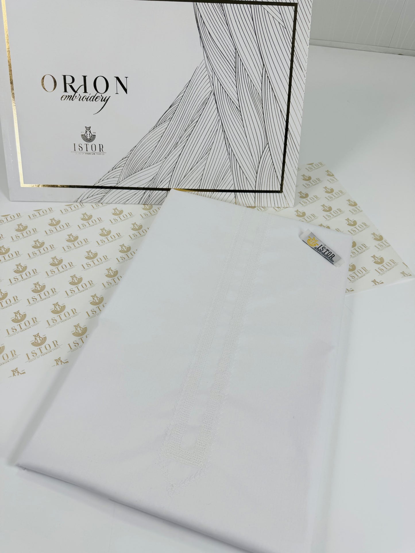 Orion by Istor Cotton Emb Suit | Mens Wear