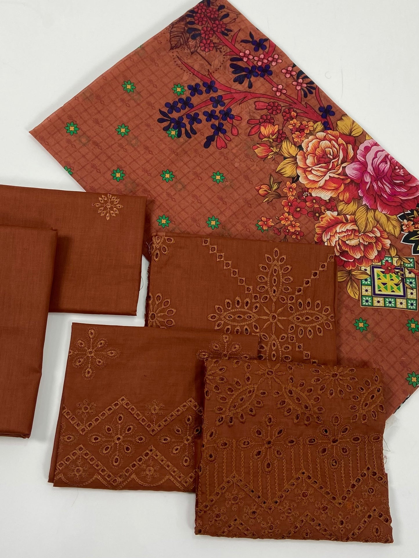 Adan's Libas Embroidered Lawn 3-PC