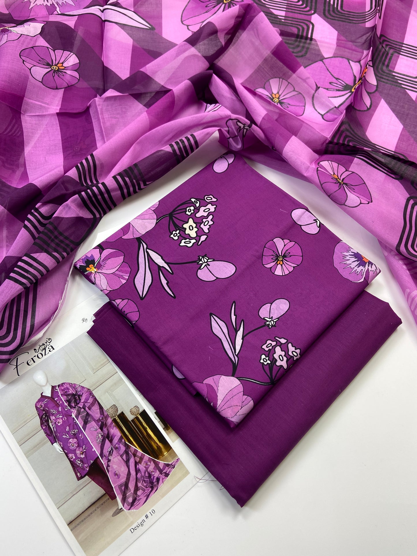 Feroza By Anaya Noor Printed Lawn 3-PC