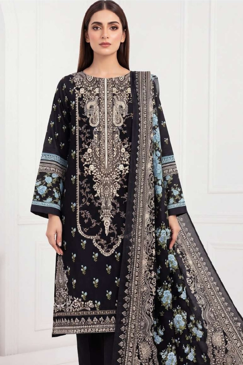 Anaya Digital Printed Linen 3PC