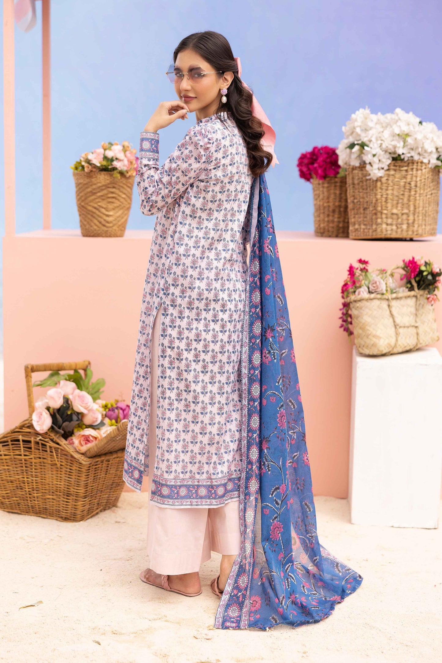 Rang Reza Digital Printed Lawn 3PC