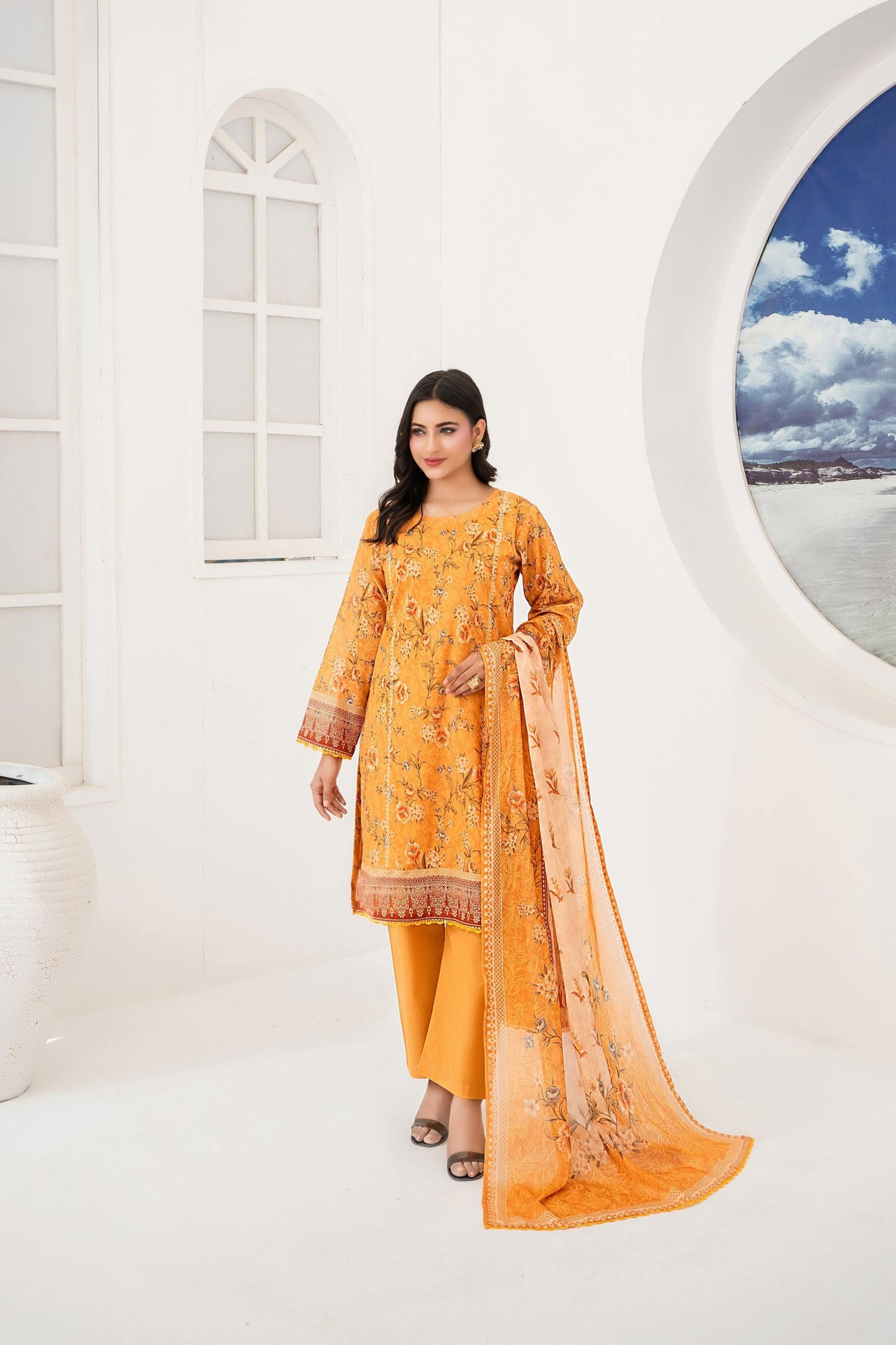 Sara Digital Printed Lawn 3PC