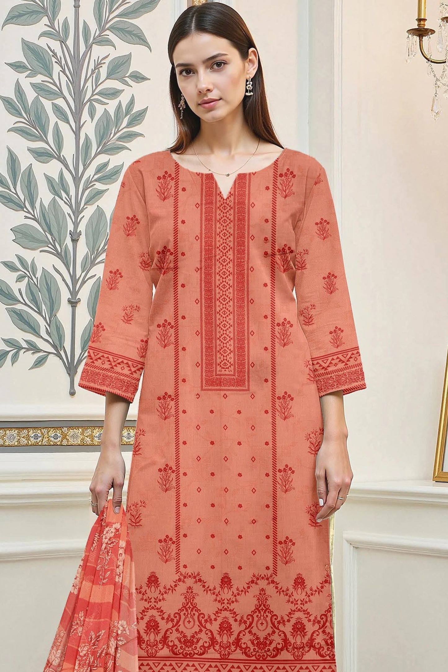 Zara Ali Digital Printed Lawn 3-PC