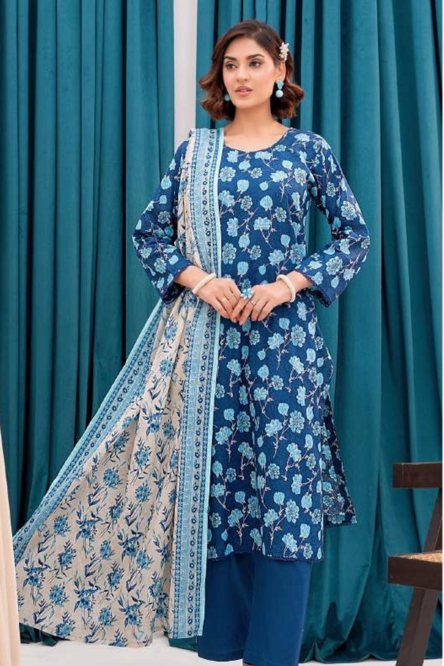 Zesh Printed Lawn 3-PC