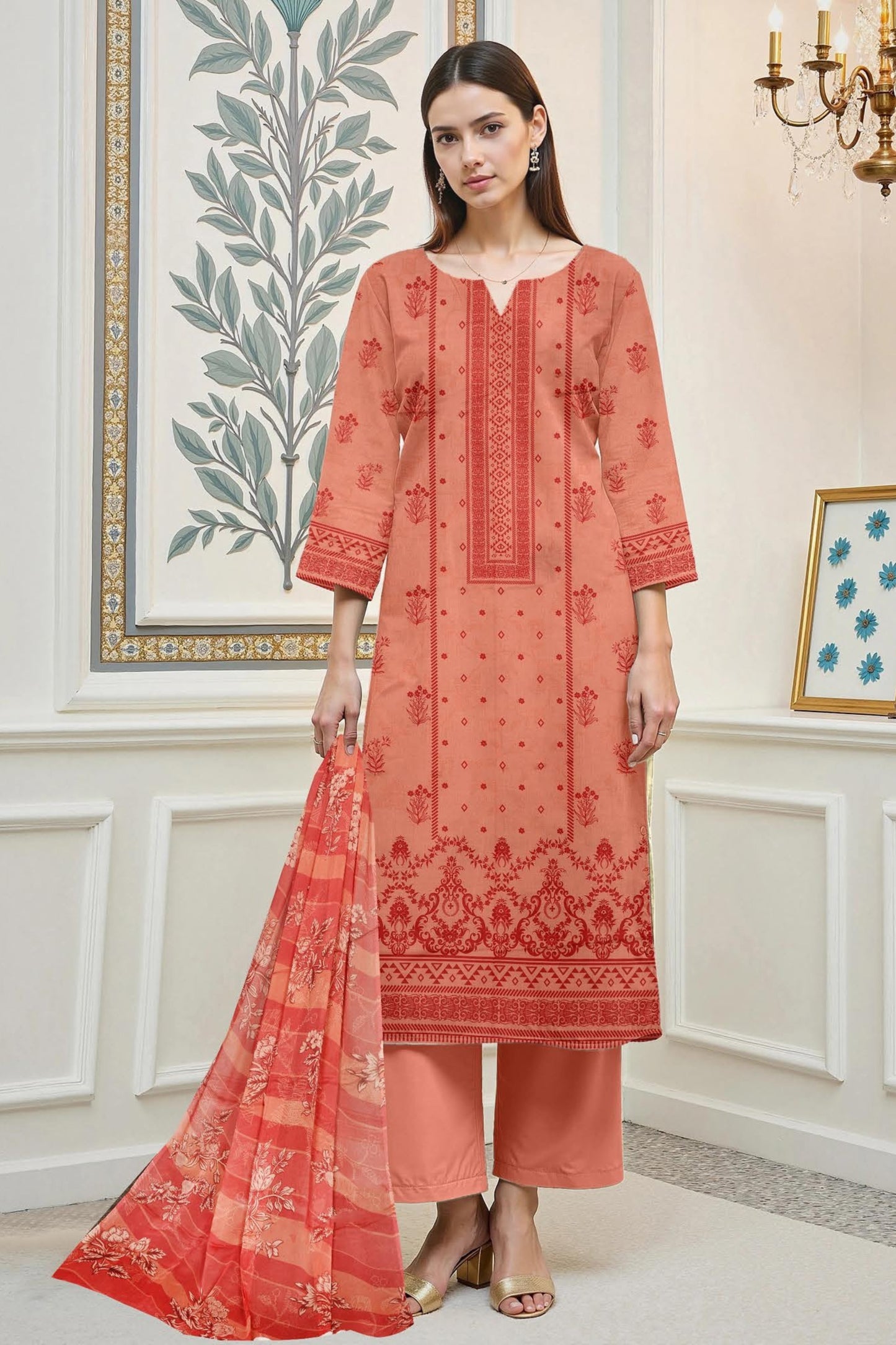 Zara Ali Digital Printed Lawn 3-PC