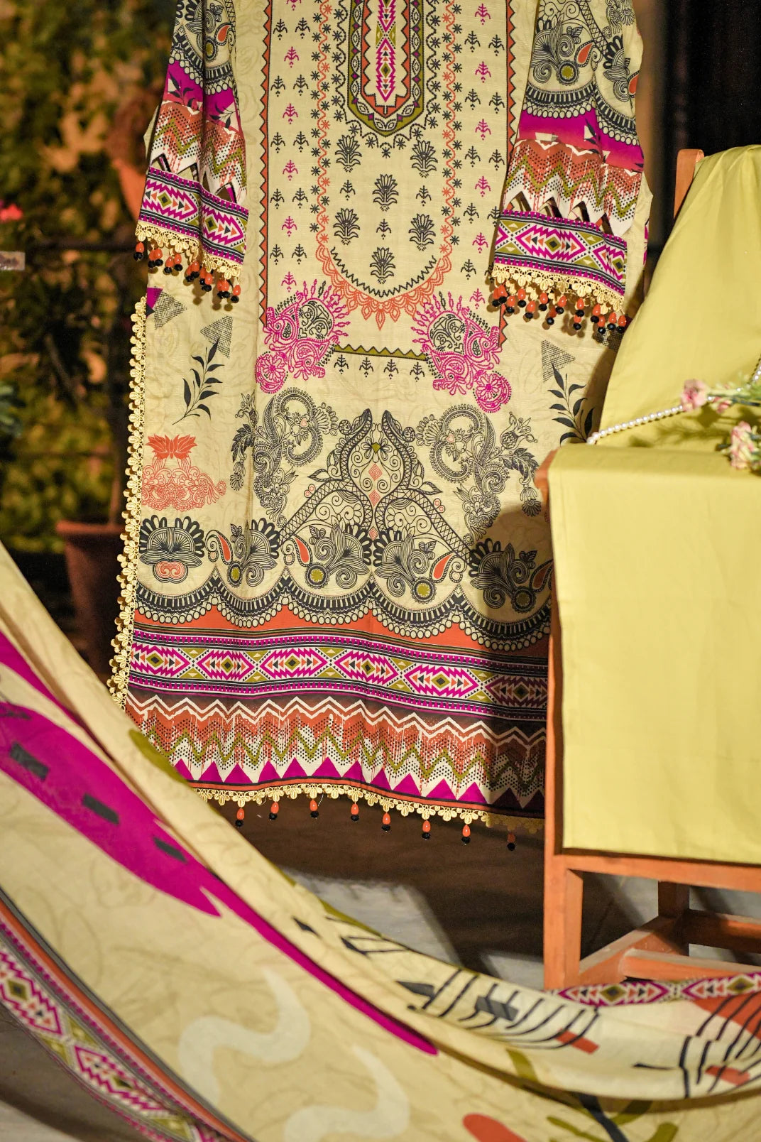 Eshay By Murahse Printed Doria Lawn 3-PC