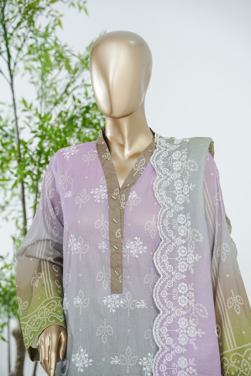 Aifa Printed & Embroidered Lawn 3PC