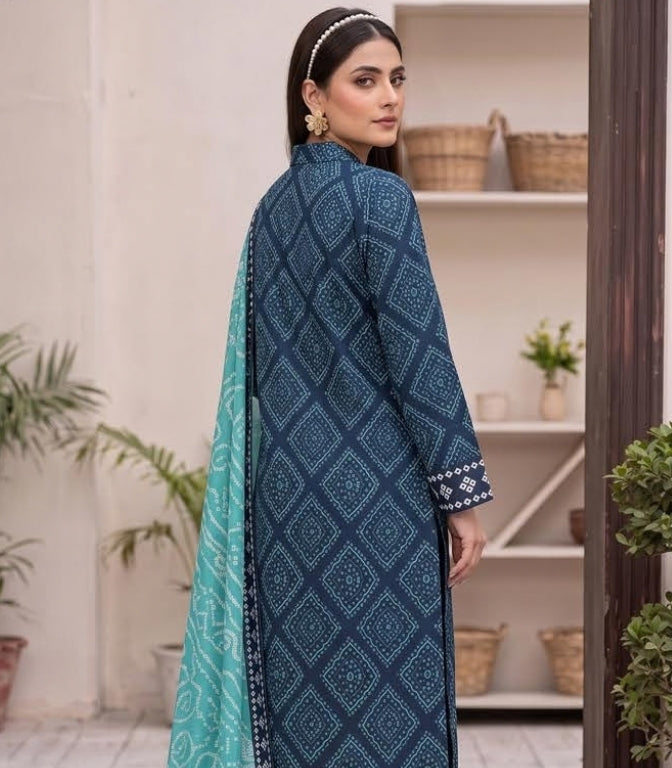 Mashaim Digital Printed Khaddar 3PC