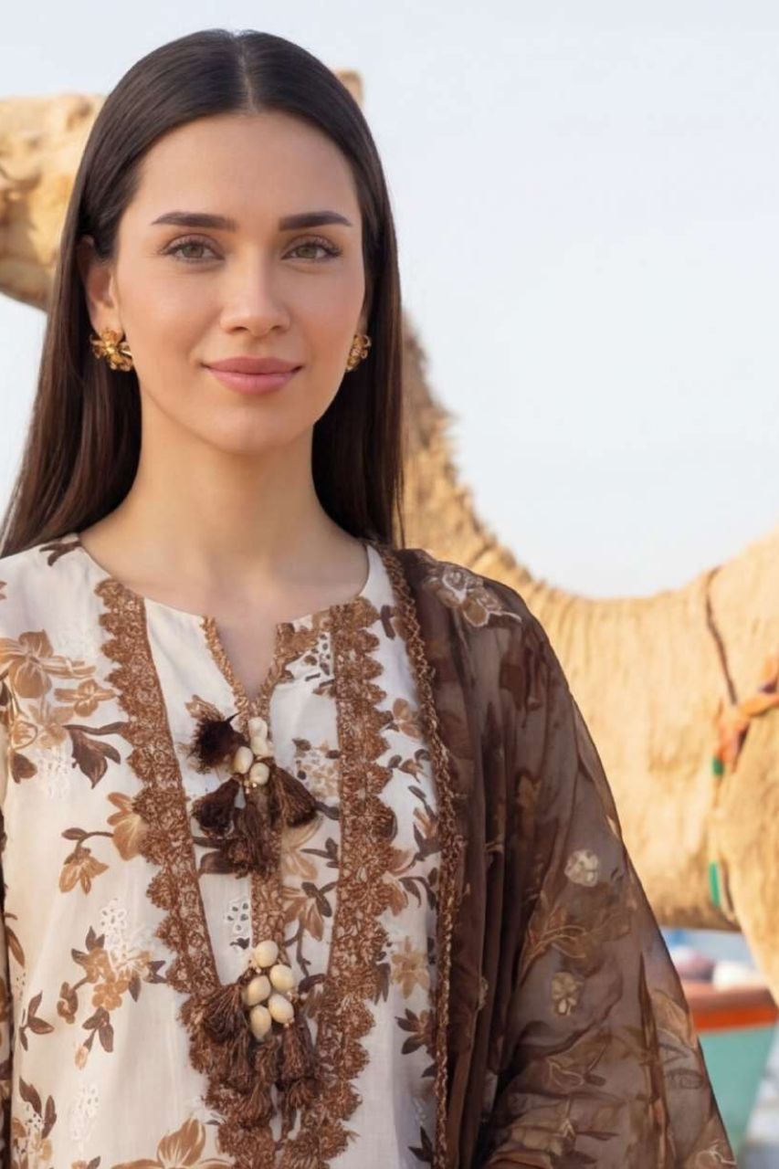 Umang By Motifz Schiffli Emb Lawn 3PC