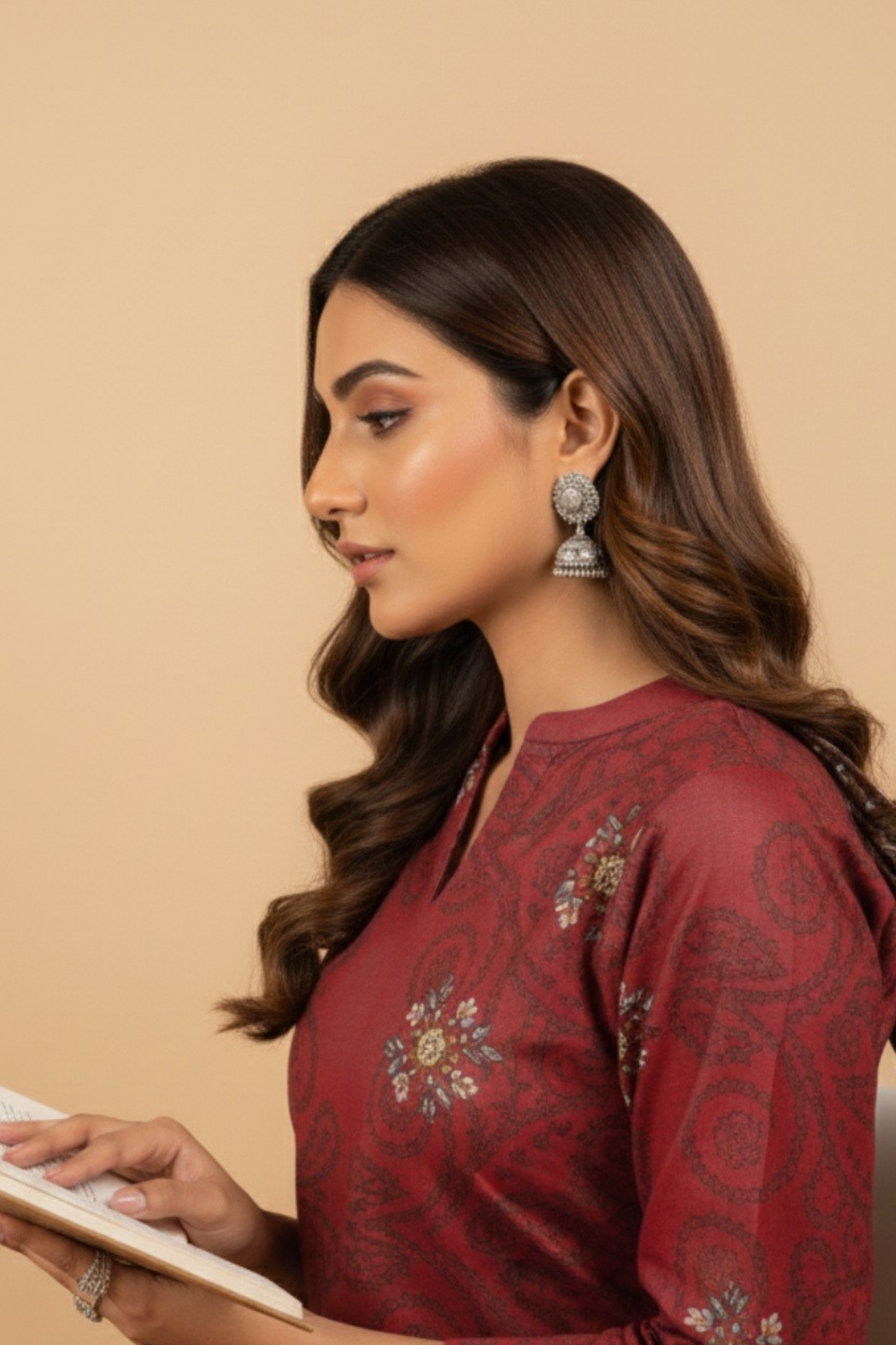 Noor By Fiza Noor Printed Wool 3PC