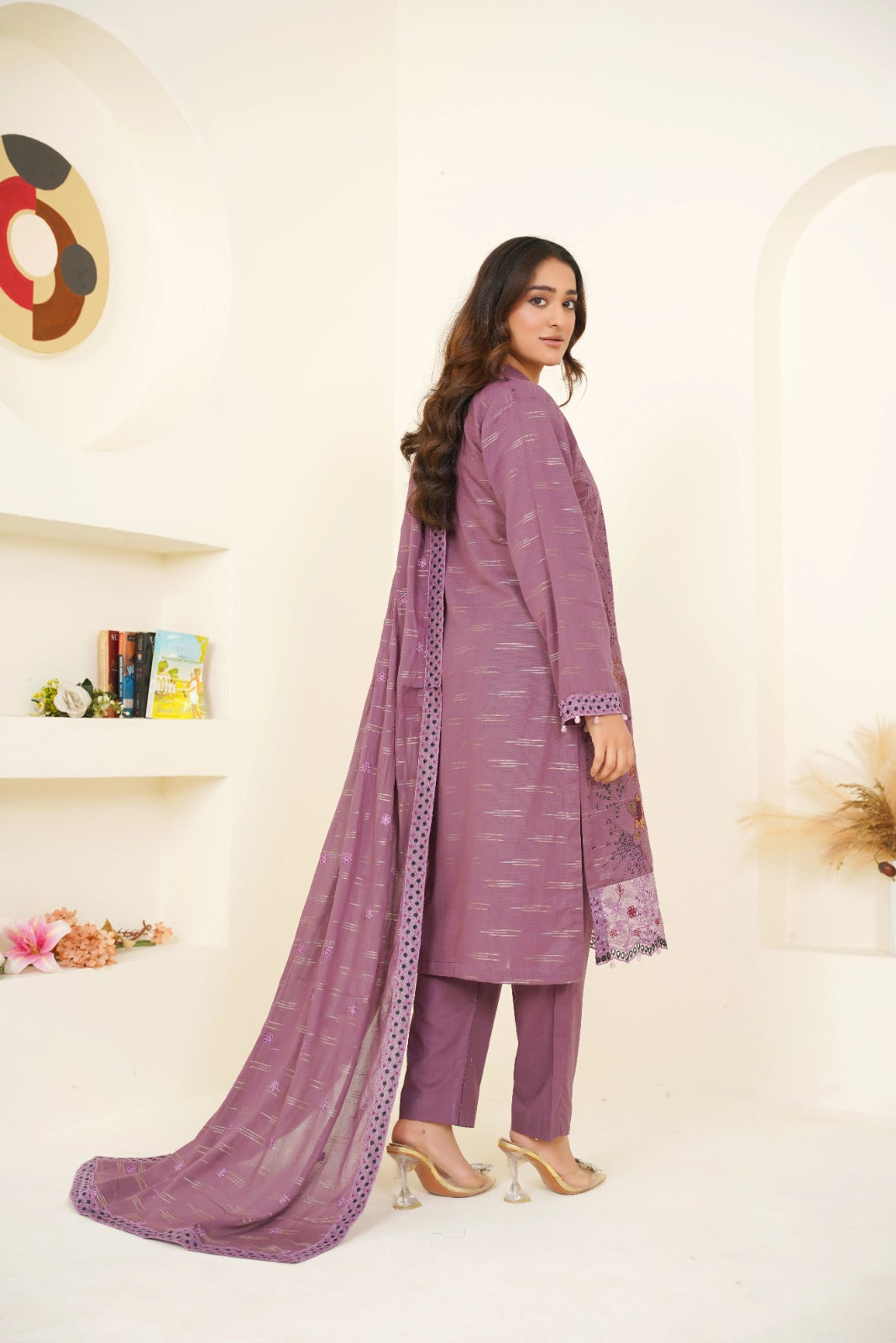 Meharbano By Anaya Noor Cambric Jacquard Emb 3PC