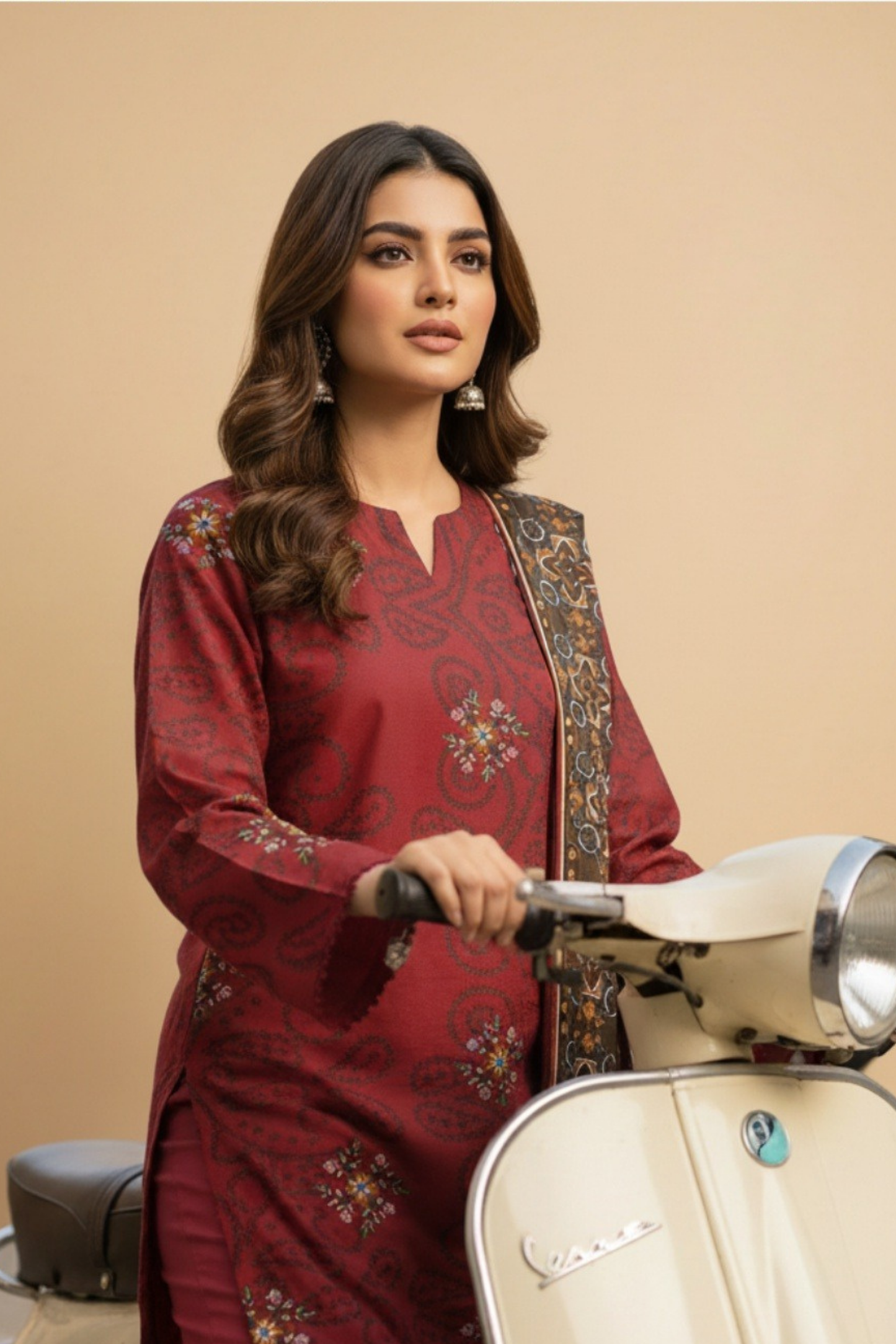 Noor By Fiza Noor Printed Wool 3PC