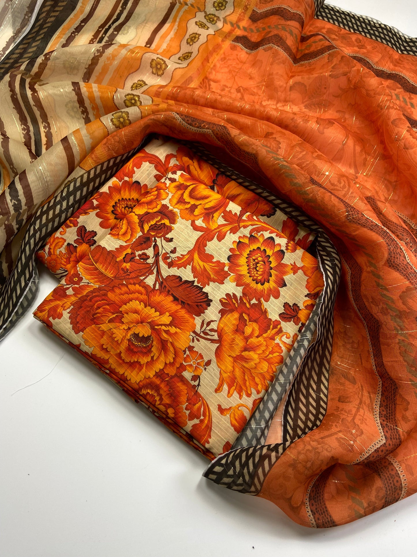 Bareeze Printed Lawn with Seq Dupatta 3-PC