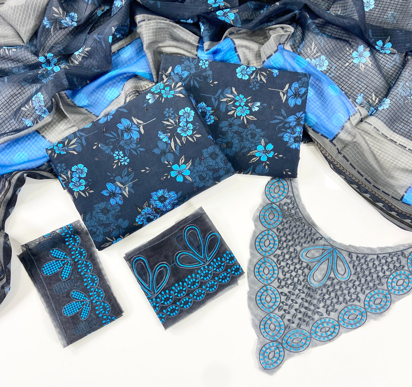 Parizad By Anaya Noor Digital Printed With Sequins Patches 3-PC