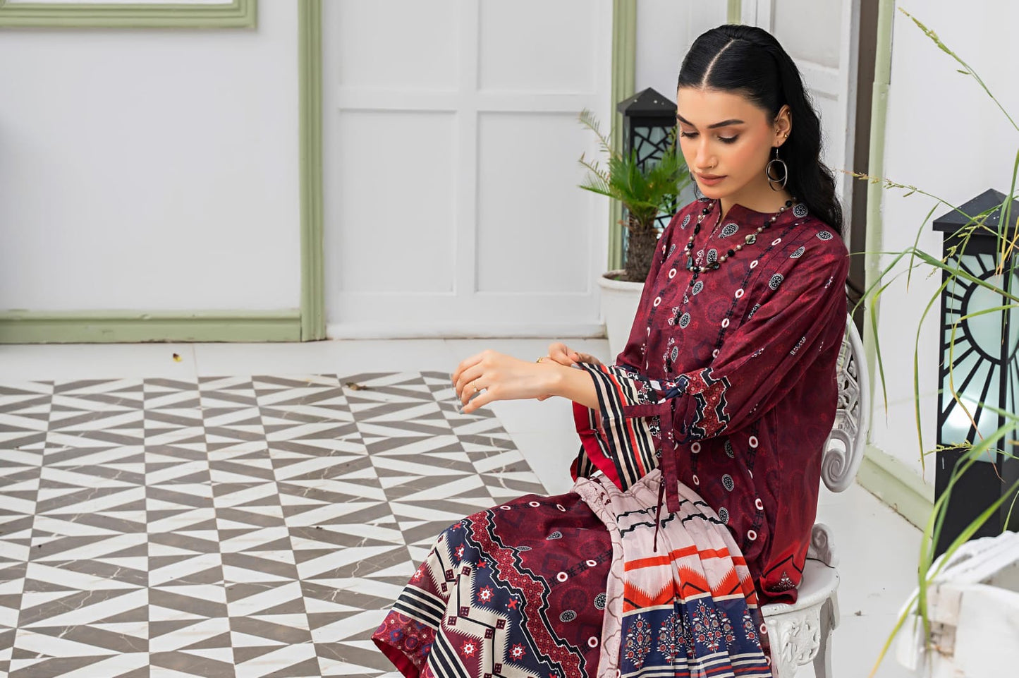 Safanoor Digital Printed Lawn 3-PC