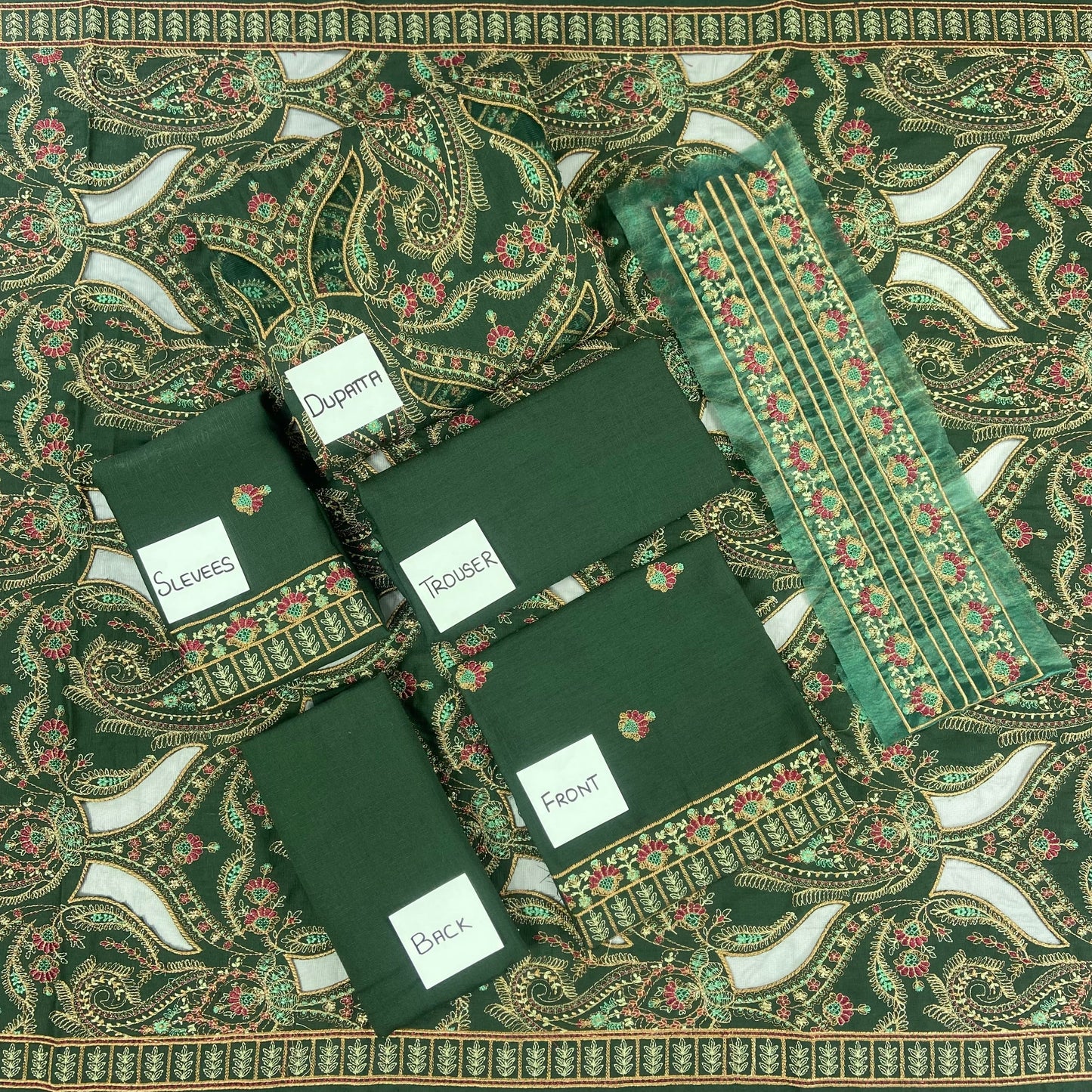 Bareeze Heavy Embroidered Karandi With Aplic Work 3-PC