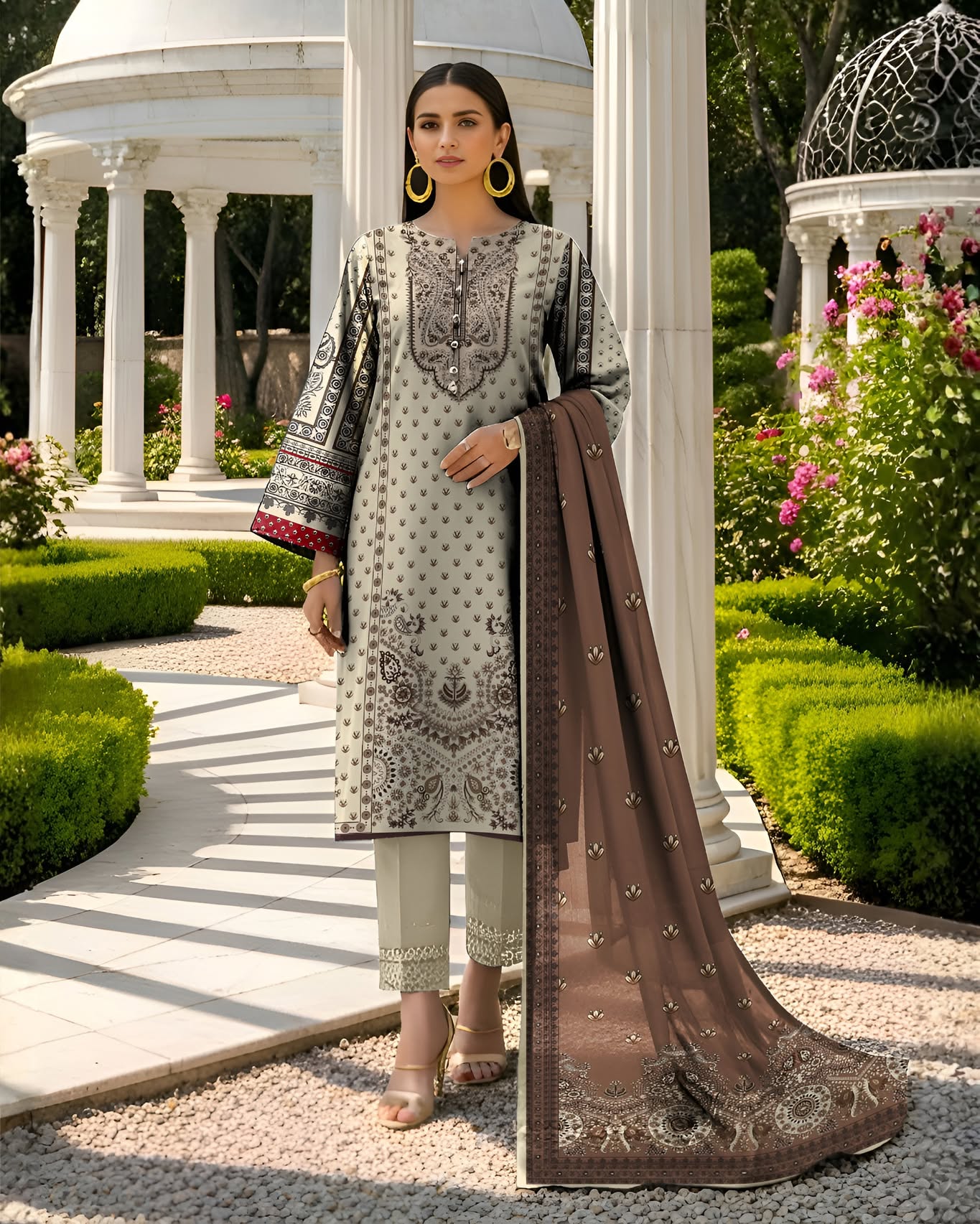 Nisha Designer Digital Printed Lawn 3PC