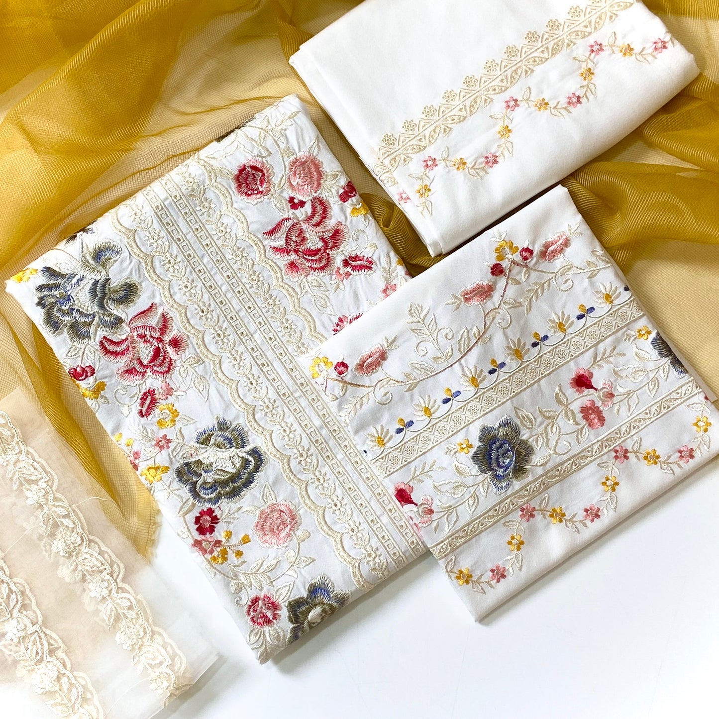 Zara Shahjahan Luxury Embroidered Dhanak-3PC