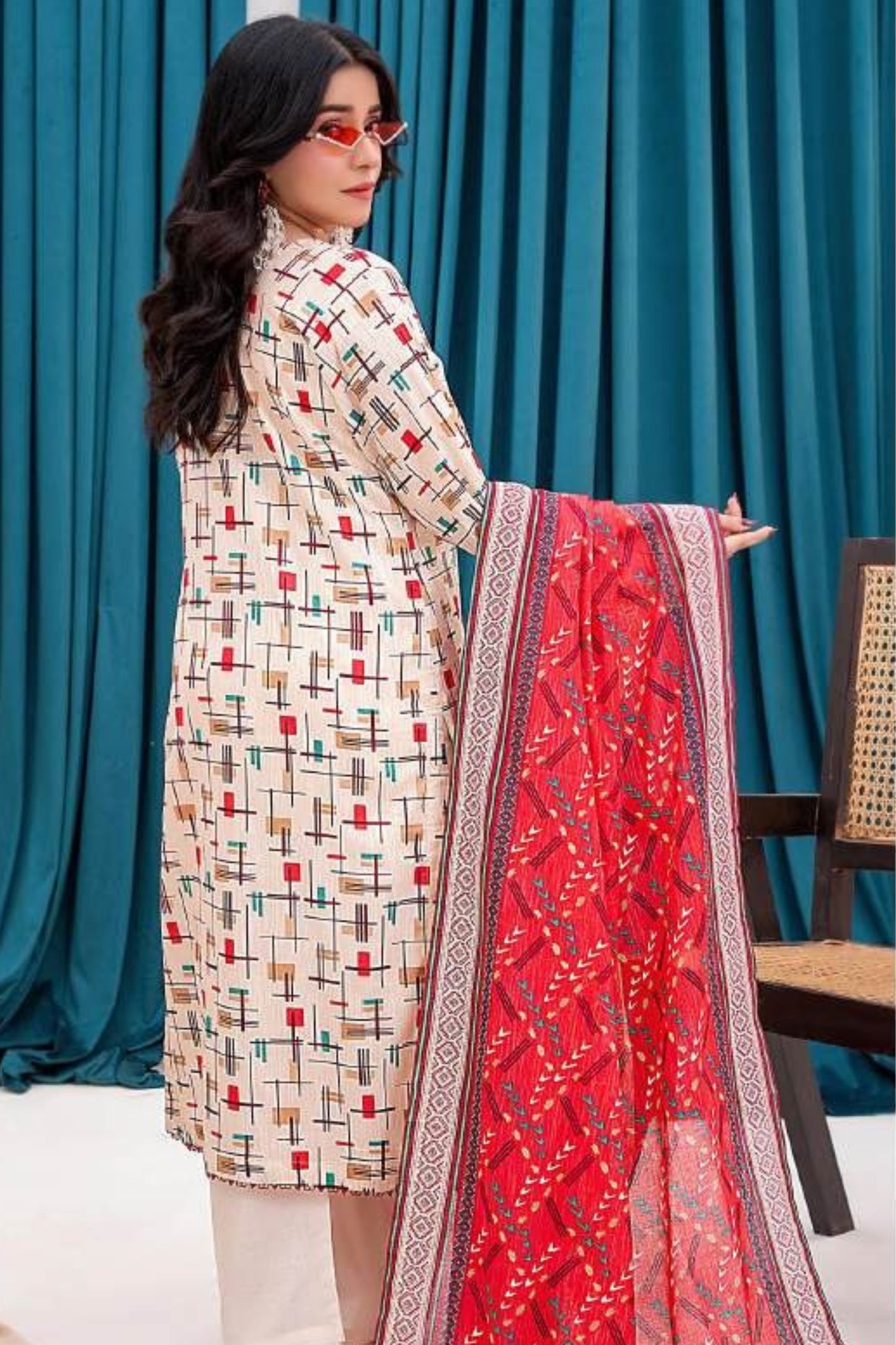 Zesh Printed Lawn 3-PC