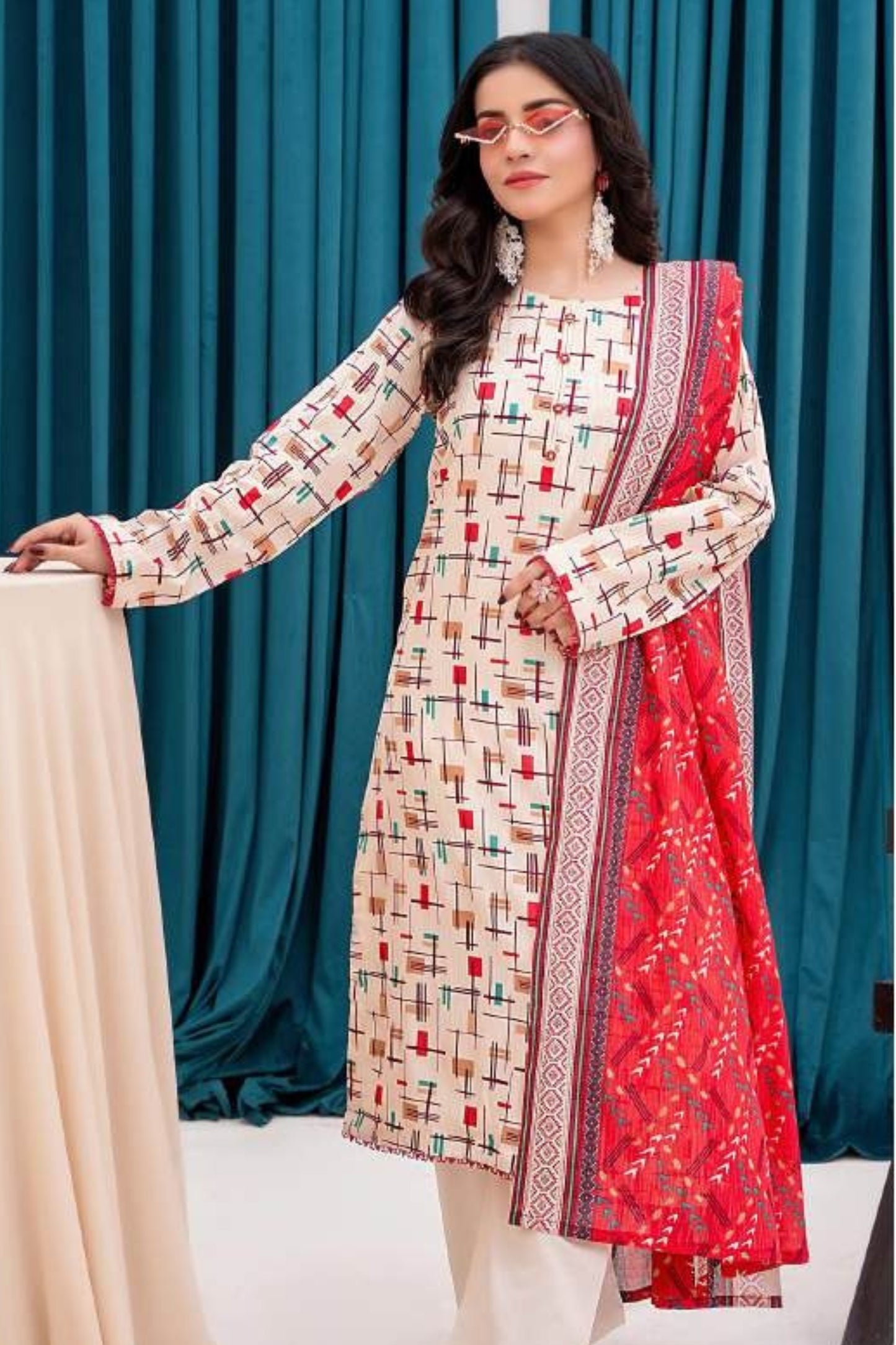 Zesh Printed Lawn 3-PC