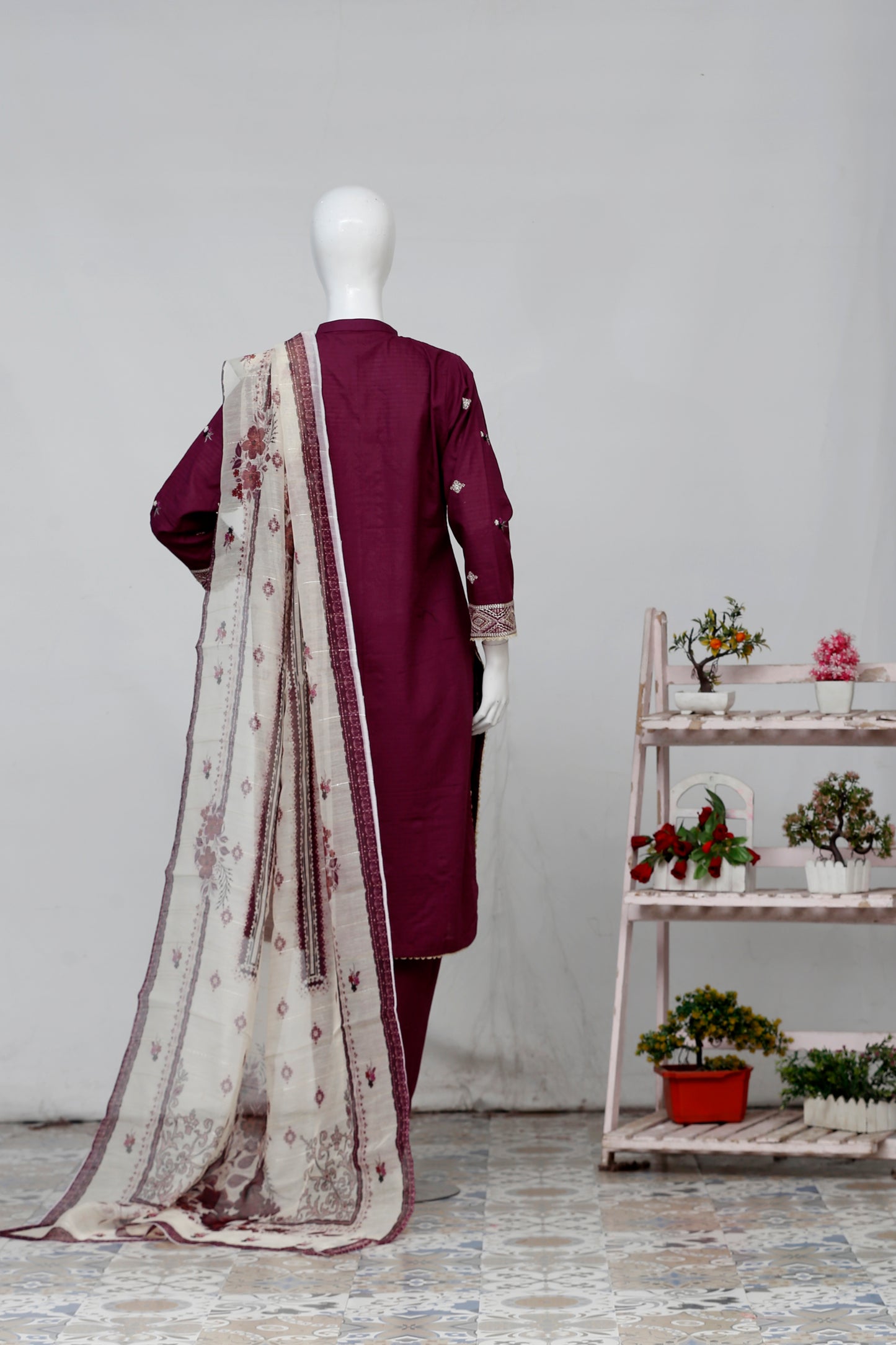 Zarqash By Anaya Noor Bana Dora Emb 3-PC