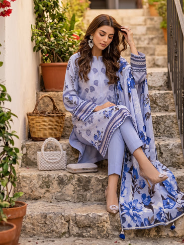 Tahniyat By Anaya Noor Digital Printed & Emb Karandi 3PC