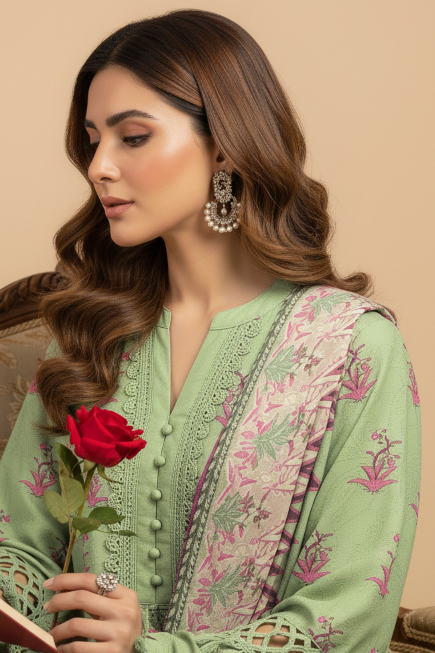 Noor By Fiza Noor Printed Wool 3PC