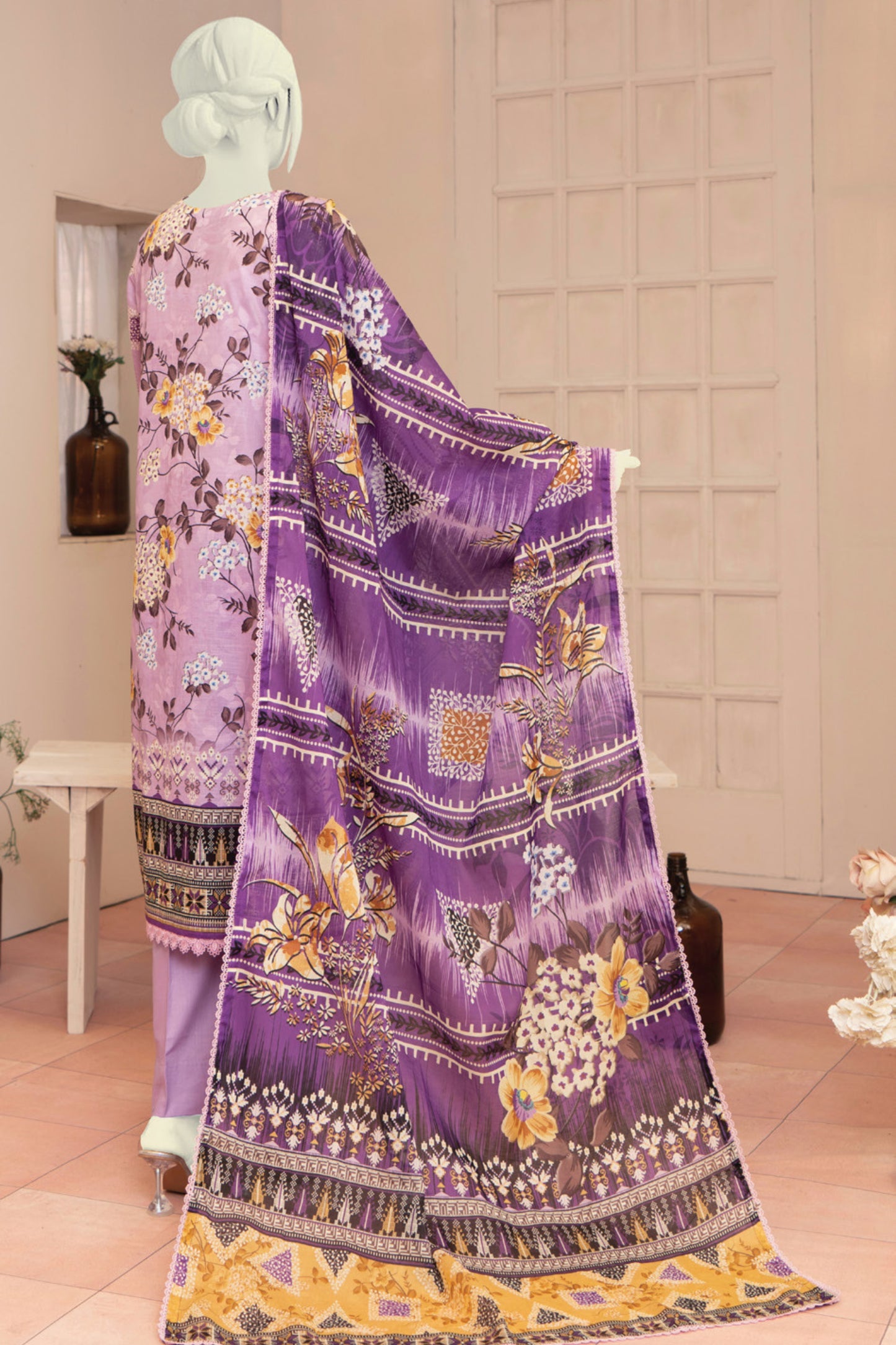 Minsa By Murashe Printed Lawn 3-PC