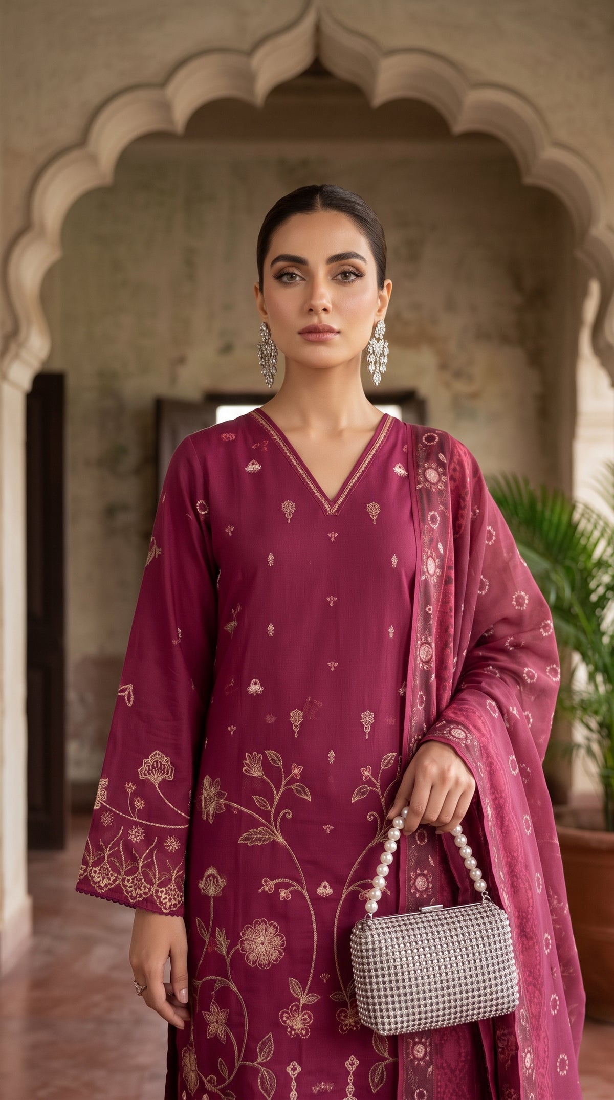Areesha By Anaya Noor Heavy Emb Khaddar 3PC
