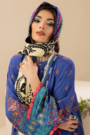 Paltar Printed Slub Linen 3PC