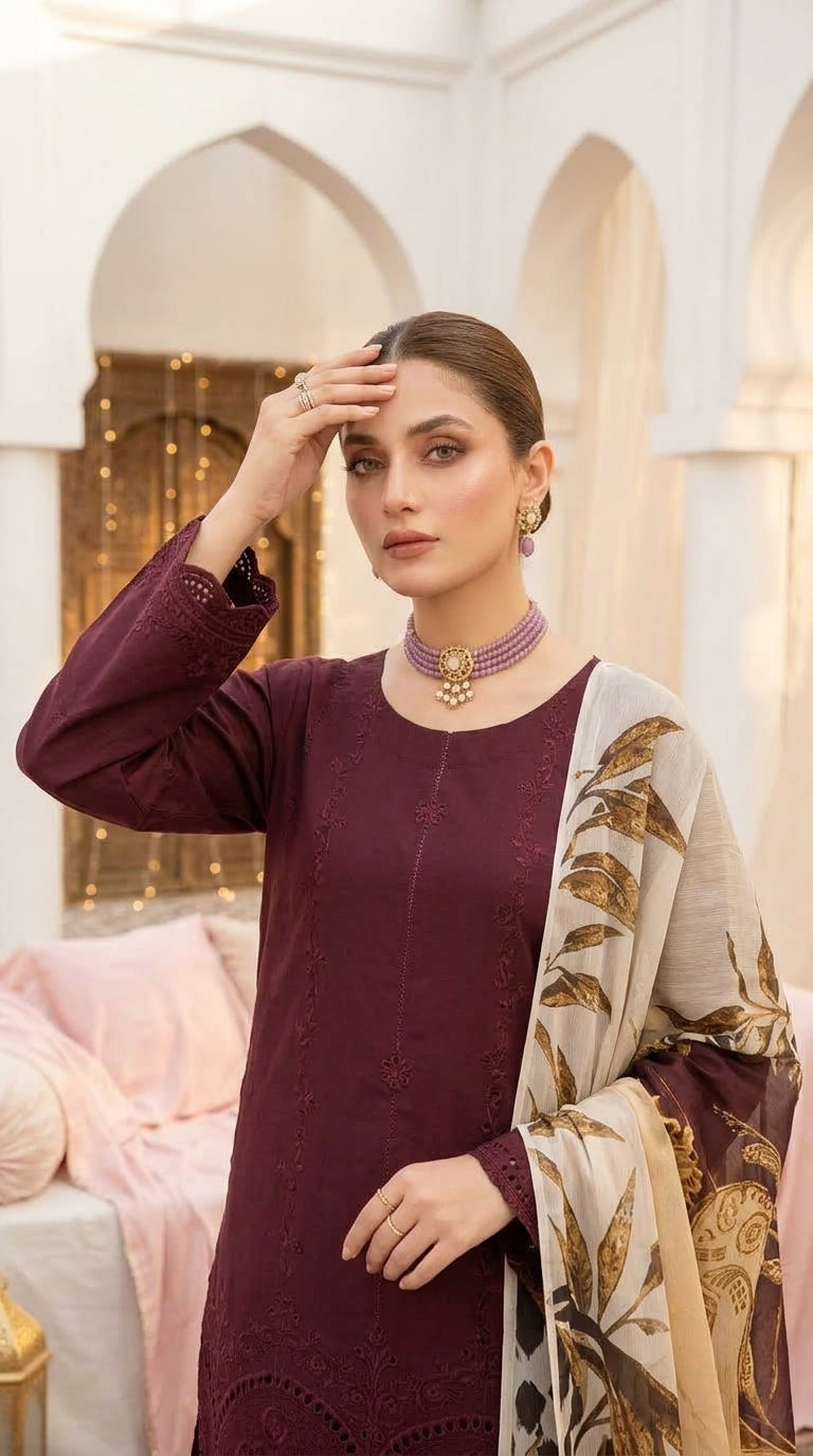 Dream Stone By Anaya Noor Full Heavy Emb Viscose 3PC
