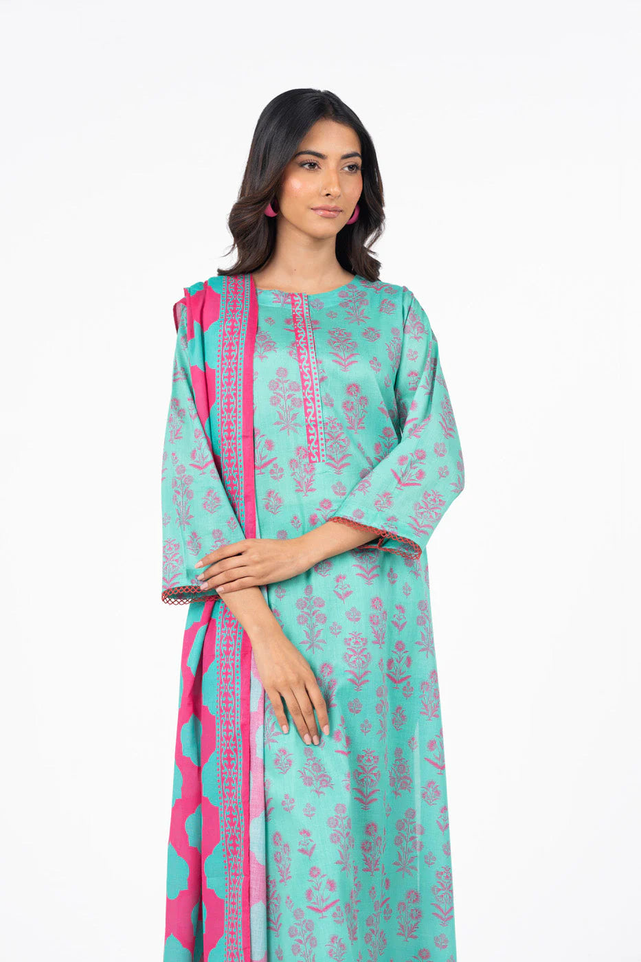 AlKaram Printed Lawn 3-PC