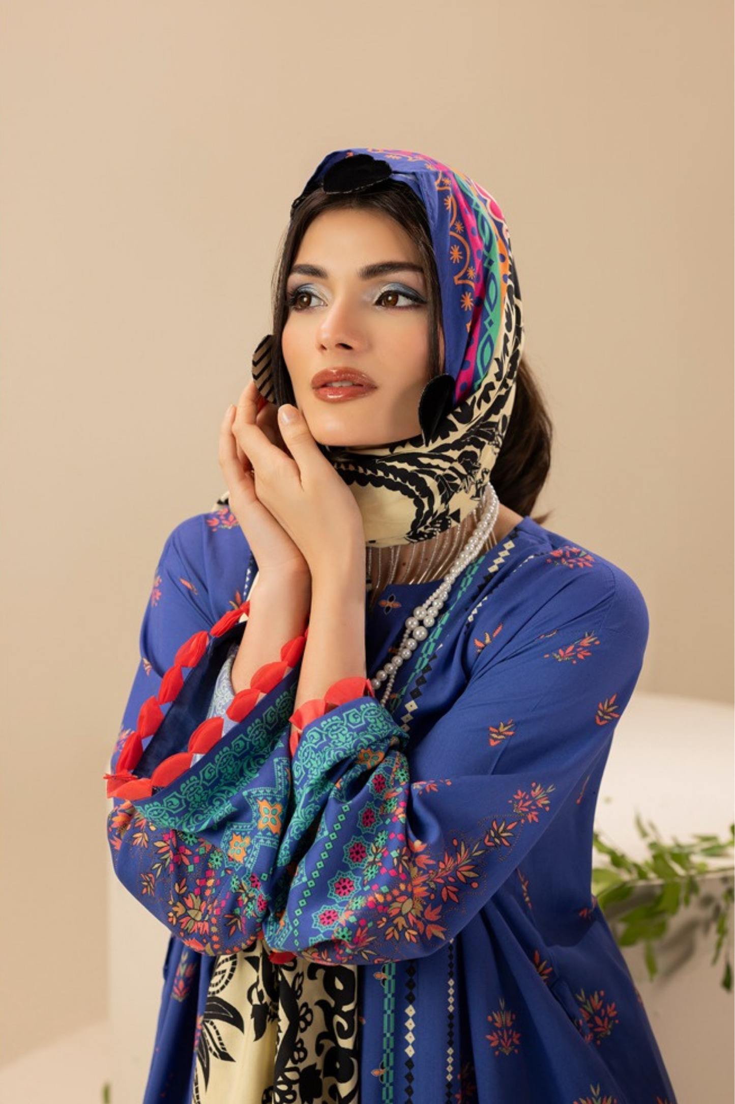 Paltar Printed Slub Linen 3PC