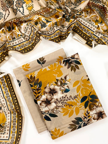 Reemse Digital Printed Banadora Lawn 3PC